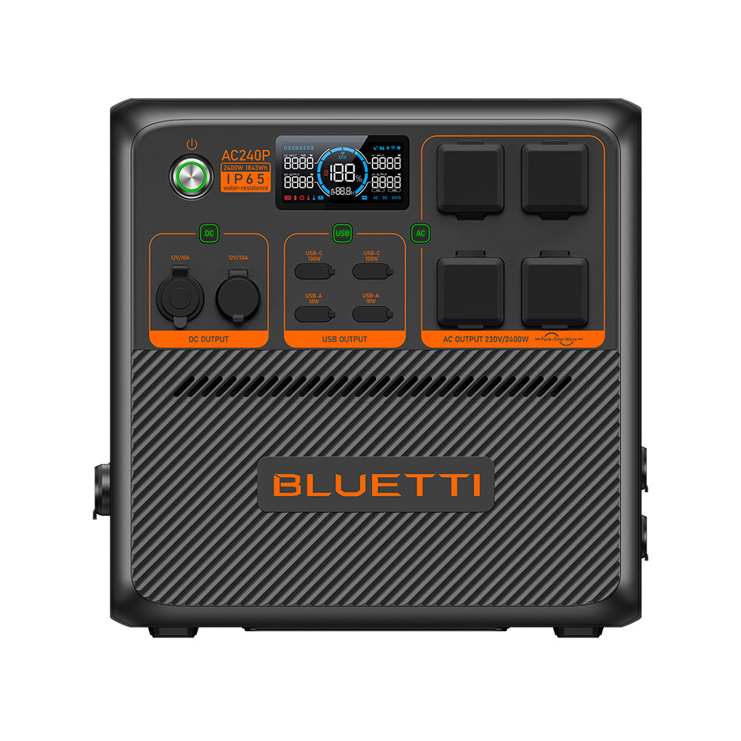 BLUETTI AC240P Portable Power Station | 2400W, IP65 Water & Dust-resistant