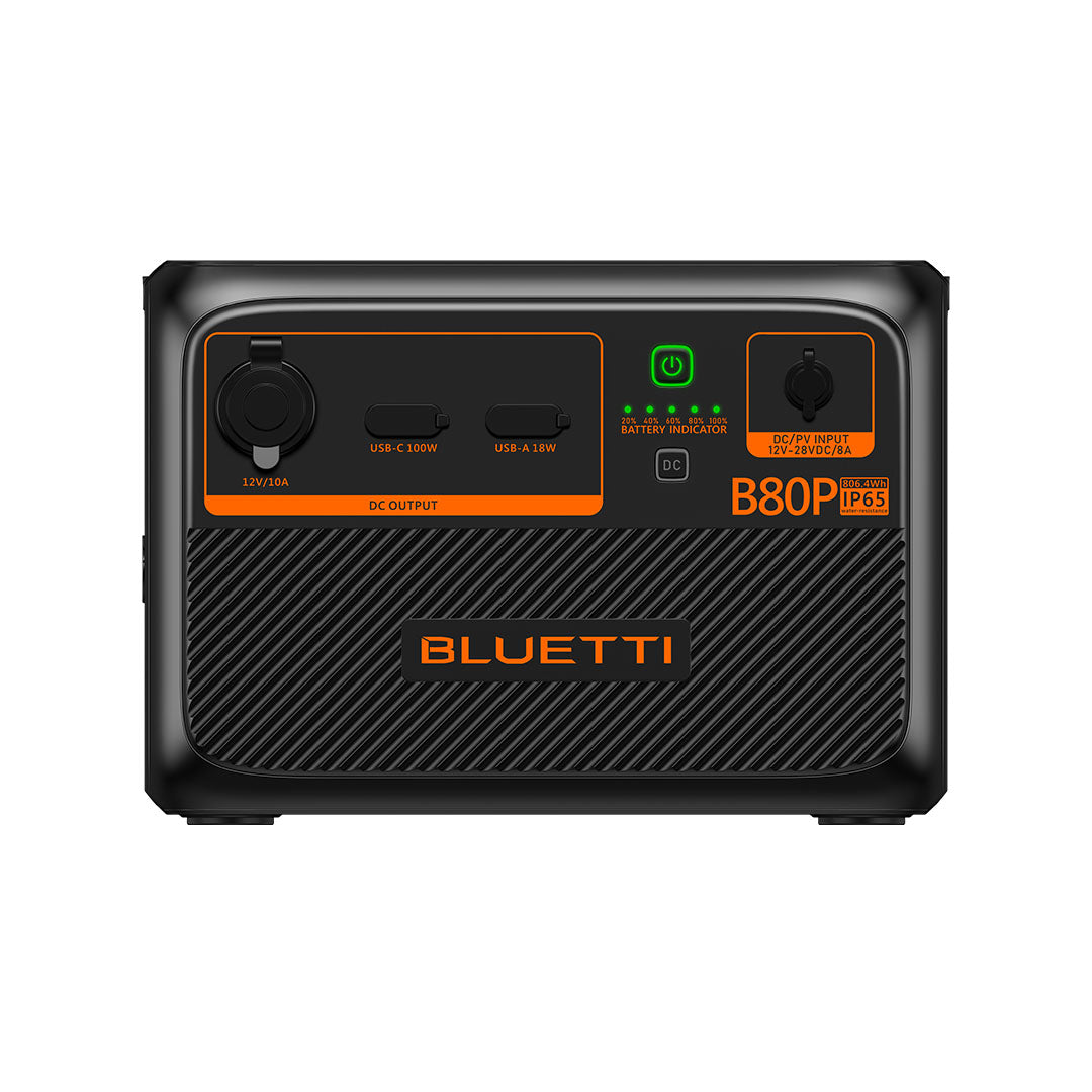 BLUETTI B80P Expansion Battery | 806Wh, IP65 Rating Protection