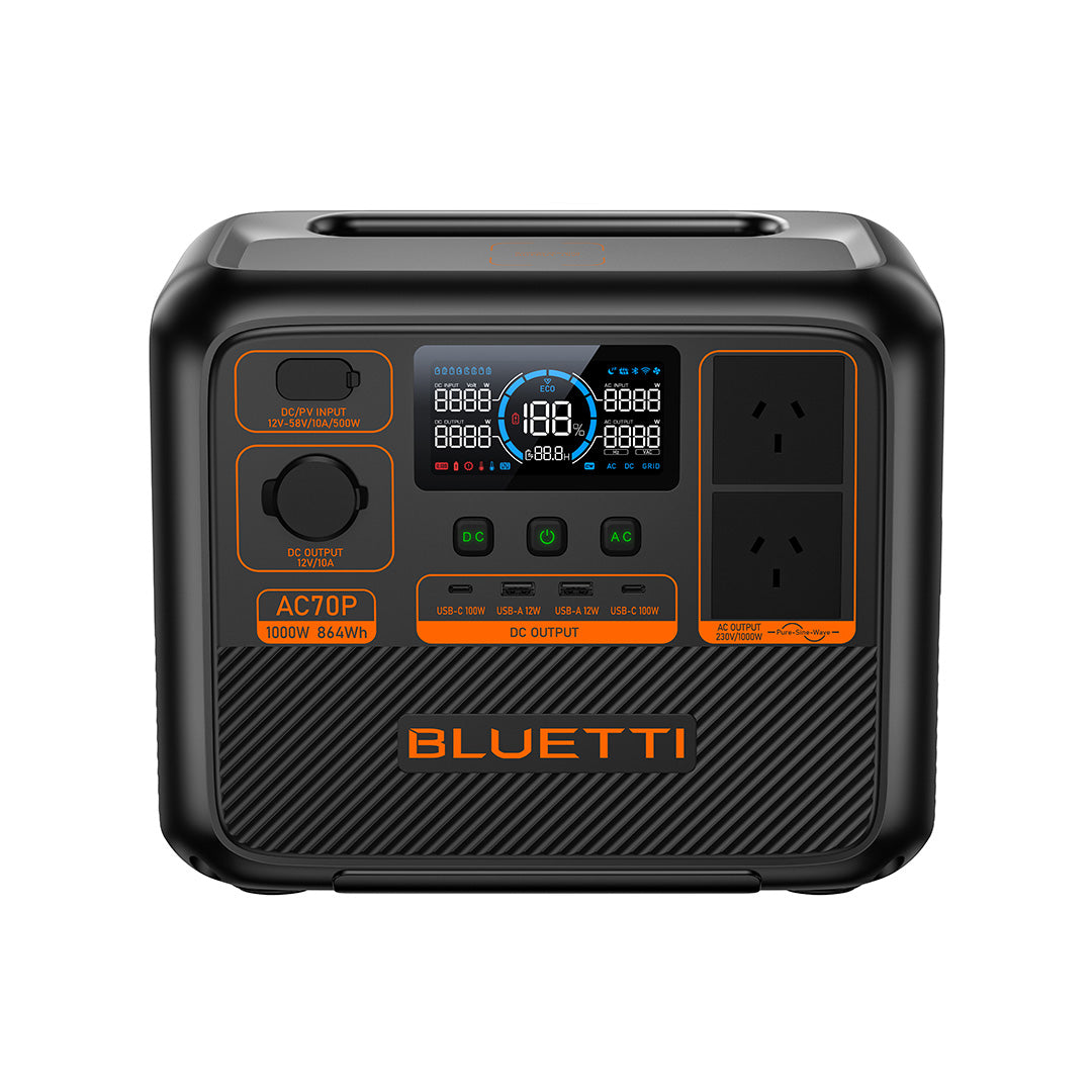 BLUETTI AC70P Portable Power Station | 1000W 864Wh