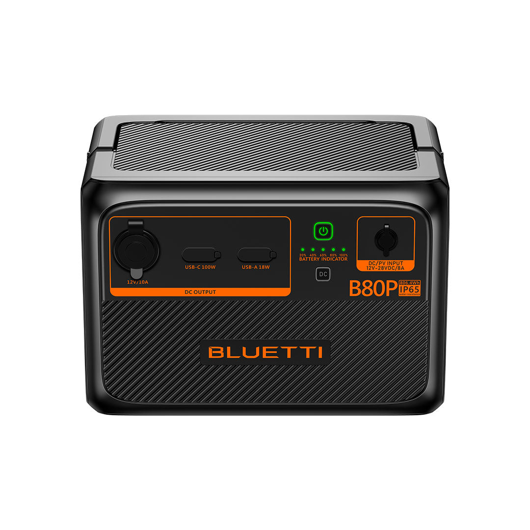 BLUETTI B80P Expansion Battery | 806Wh, IP65 Rating Protection