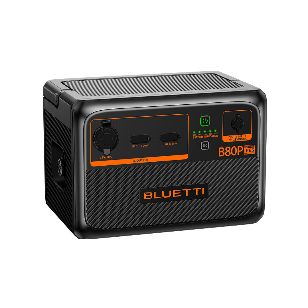 BLUETTI B80P Expansion Battery | 806Wh, IP65 Rating Protection