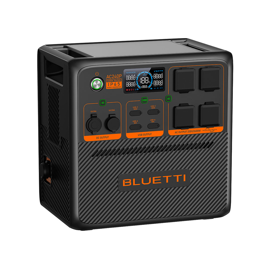 BLUETTI AC240P Portable Power Station | 2400W, IP65 Water & Dust-resistant